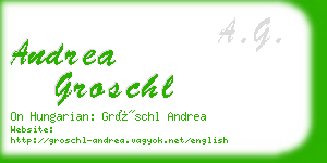 andrea groschl business card